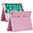 Leather Case Stands Flip Cover L04 Holder for Apple iPad 10.2 (2020) Pink