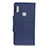 Leather Case Stands Flip Cover L04 Holder for BQ Aquaris C Blue