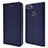 Leather Case Stands Flip Cover L04 Holder for Huawei Enjoy 8 Plus Blue