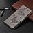 Leather Case Stands Flip Cover L04 Holder for Huawei Honor 9A Gray