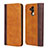 Leather Case Stands Flip Cover L04 Holder for Huawei Mate 20 Lite Orange