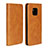 Leather Case Stands Flip Cover L04 Holder for Huawei Mate 20 Pro Orange