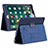 Leather Case Stands Flip Cover L04 Holder for Huawei MediaPad M6 8.4 Blue