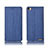 Leather Case Stands Flip Cover L04 Holder for Huawei MediaPad X2 Blue