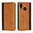 Leather Case Stands Flip Cover L04 Holder for Huawei Nova 3e Orange