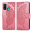 Leather Case Stands Flip Cover L04 Holder for Huawei P Smart (2020) Pink