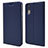 Leather Case Stands Flip Cover L04 Holder for Huawei P20 Blue