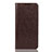Leather Case Stands Flip Cover L04 Holder for Huawei Y7 (2019) Brown