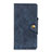 Leather Case Stands Flip Cover L04 Holder for Motorola Moto G9 Blue
