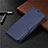 Leather Case Stands Flip Cover L04 Holder for Nokia 2.3 Blue