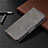 Leather Case Stands Flip Cover L04 Holder for Nokia 2.3 Gray