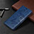 Leather Case Stands Flip Cover L04 Holder for Nokia 5.3 Black