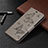 Leather Case Stands Flip Cover L04 Holder for Nokia 5.3 Gray