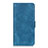 Leather Case Stands Flip Cover L04 Holder for Oppo A32 Blue