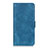 Leather Case Stands Flip Cover L04 Holder for Oppo A53 Blue