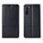 Leather Case Stands Flip Cover L04 Holder for Oppo F15 Black