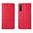 Leather Case Stands Flip Cover L04 Holder for Oppo Find X2 Lite Red