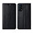 Leather Case Stands Flip Cover L04 Holder for Oppo Reno5 5G Black