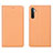 Leather Case Stands Flip Cover L04 Holder for Realme XT Orange