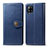 Leather Case Stands Flip Cover L04 Holder for Samsung Galaxy A42 5G Blue