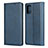 Leather Case Stands Flip Cover L04 Holder for Samsung Galaxy A51 4G Blue