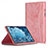 Leather Case Stands Flip Cover L04 Holder for Samsung Galaxy Tab A7 Wi-Fi 10.4 SM-T500 Pink
