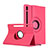 Leather Case Stands Flip Cover L04 Holder for Samsung Galaxy Tab S6 10.5 SM-T860 Hot Pink