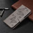Leather Case Stands Flip Cover L04 Holder for Sony Xperia L4 Gray