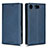 Leather Case Stands Flip Cover L04 Holder for Sony Xperia XZ1 Compact Blue