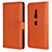 Leather Case Stands Flip Cover L04 Holder for Sony Xperia XZ2 Orange