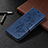 Leather Case Stands Flip Cover L04 Holder for Xiaomi Redmi 9C Blue