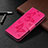 Leather Case Stands Flip Cover L04 Holder for Xiaomi Redmi 9C Hot Pink