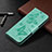 Leather Case Stands Flip Cover L04 Holder for Xiaomi Redmi 9C NFC Matcha Green