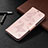 Leather Case Stands Flip Cover L04 Holder for Xiaomi Redmi 9C NFC Rose Gold