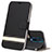 Leather Case Stands Flip Cover L04 Holder for Xiaomi Redmi K30i 5G Black
