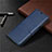 Leather Case Stands Flip Cover L04 Holder for Xiaomi Redmi Note 9 Pro Max Blue