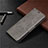 Leather Case Stands Flip Cover L04 Holder for Xiaomi Redmi Note 9 Pro Max Gray
