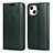 Leather Case Stands Flip Cover L05 Holder for Apple iPhone 13 Mini Green