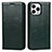 Leather Case Stands Flip Cover L05 Holder for Apple iPhone 14 Pro Green