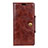 Leather Case Stands Flip Cover L05 Holder for Asus Zenfone 5 ZS620KL Brown