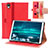 Leather Case Stands Flip Cover L05 Holder for Huawei MediaPad M6 8.4 Red