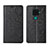 Leather Case Stands Flip Cover L05 Holder for Huawei Nova 5z Black