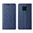 Leather Case Stands Flip Cover L05 Holder for Huawei Nova 5z Blue