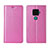 Leather Case Stands Flip Cover L05 Holder for Huawei Nova 5z Pink