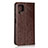 Leather Case Stands Flip Cover L05 Holder for Huawei P40 Lite Brown