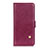 Leather Case Stands Flip Cover L05 Holder for Motorola Moto G 5G Red Wine