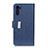 Leather Case Stands Flip Cover L05 Holder for OnePlus Nord Blue