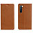 Leather Case Stands Flip Cover L05 Holder for Oppo Find X2 Lite Orange