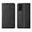 Leather Case Stands Flip Cover L05 Holder for Oppo Find X3 Lite 5G Black