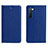 Leather Case Stands Flip Cover L05 Holder for Oppo K7 5G Blue